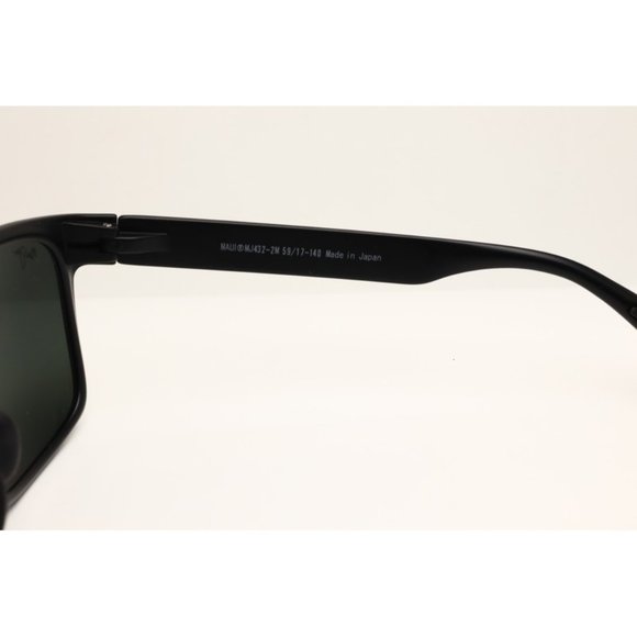 Maui Jim MJ 432-02M Black Rectangle Sunglasses - Picture 5 of 6